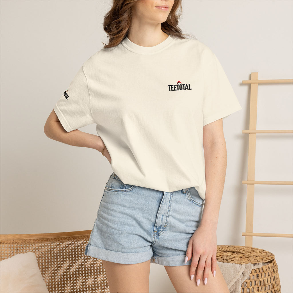 T-Shirt — 'TEETOTAL' Minimalist Small-Logo Tee