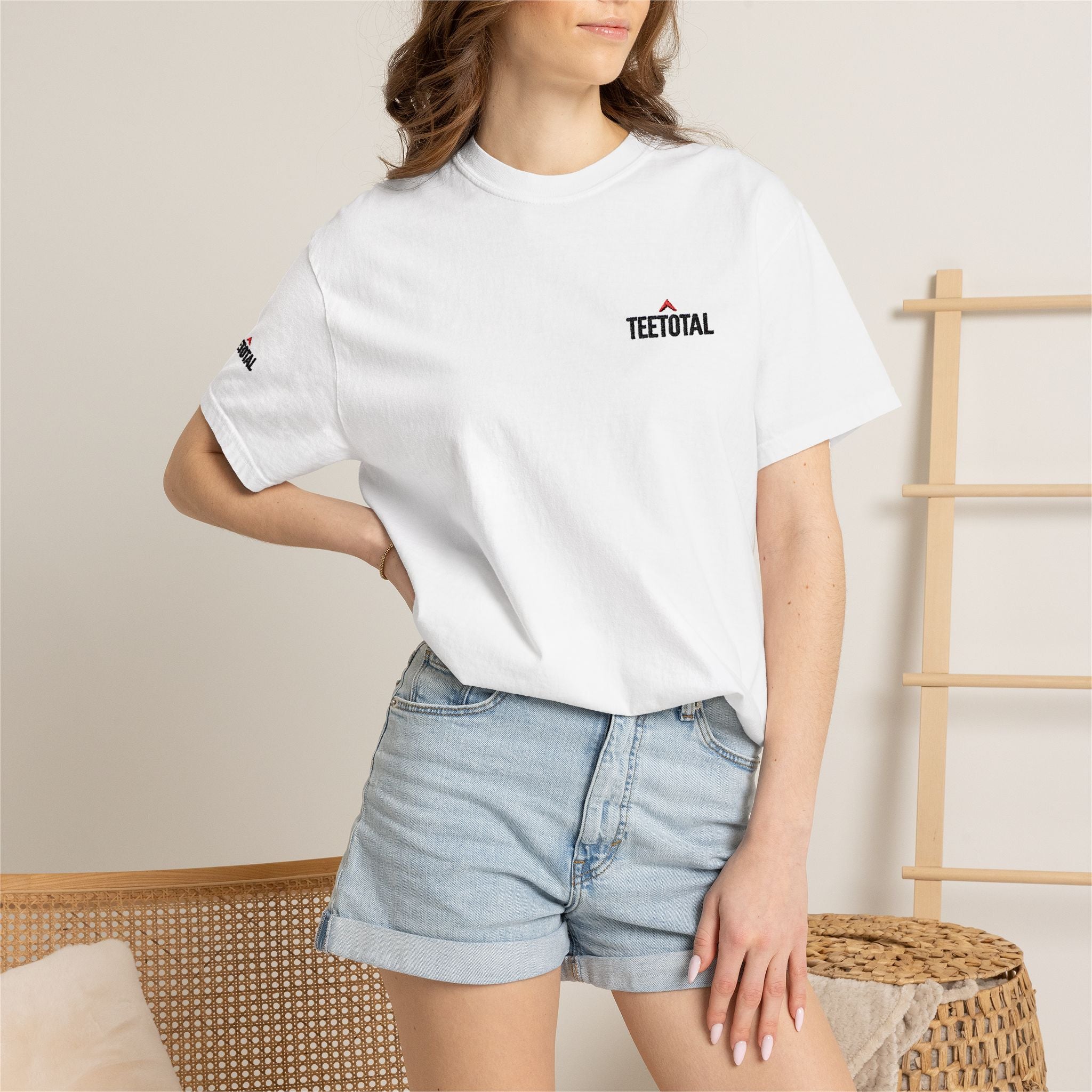 T-Shirt — 'TEETOTAL' Minimalist Small-Logo Tee
